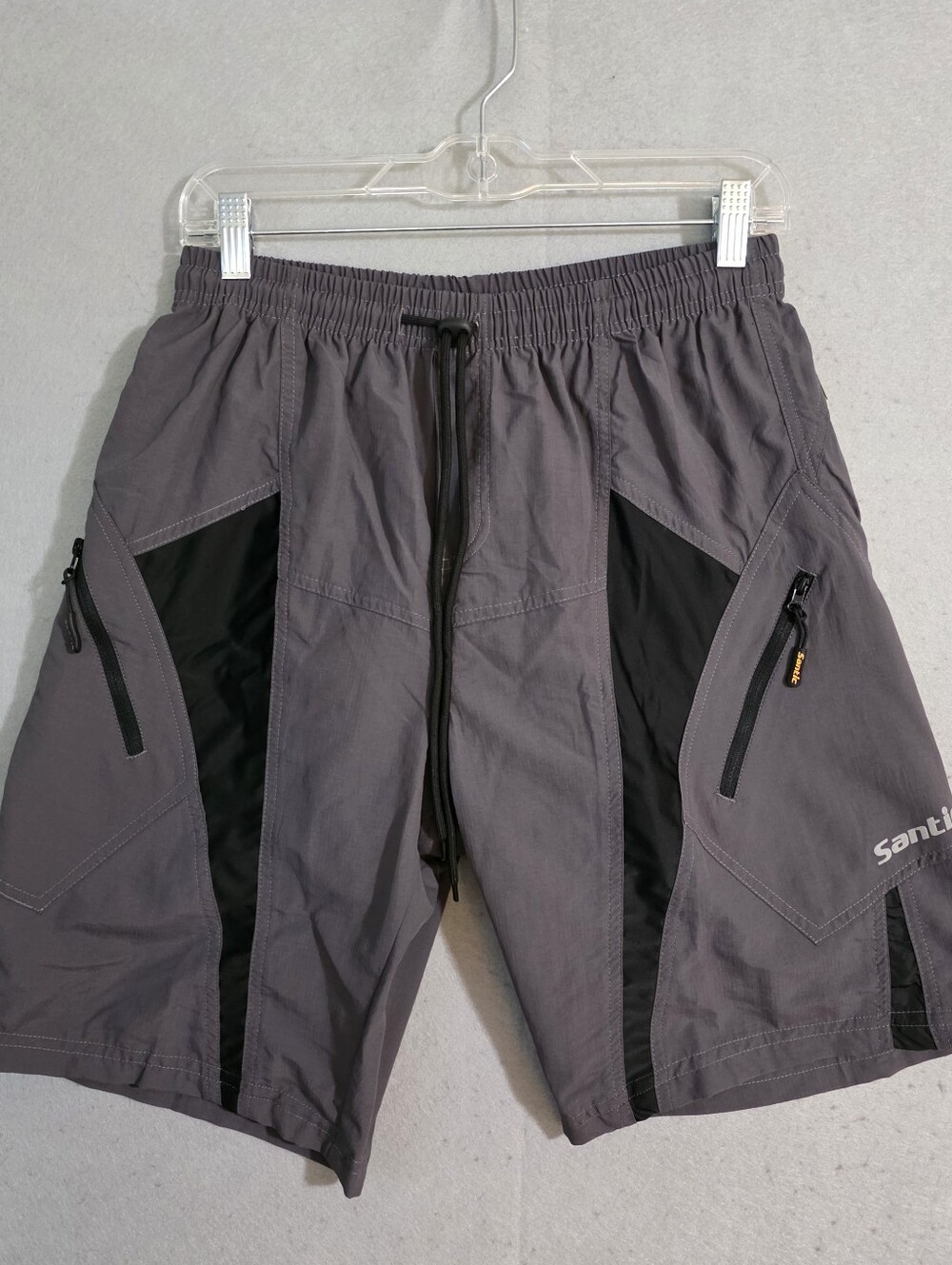 NWT Santic Mens 10" Loose Fit Padded Cycling Shorts Ripstop Size Medium